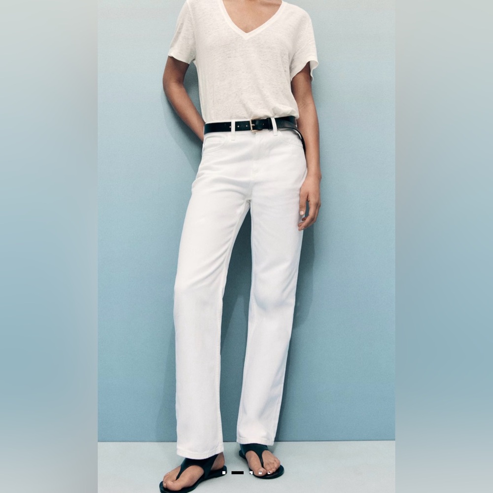 MANGO MATILDA MEDIUM-RISE STRAIGHT-FIT JEANS